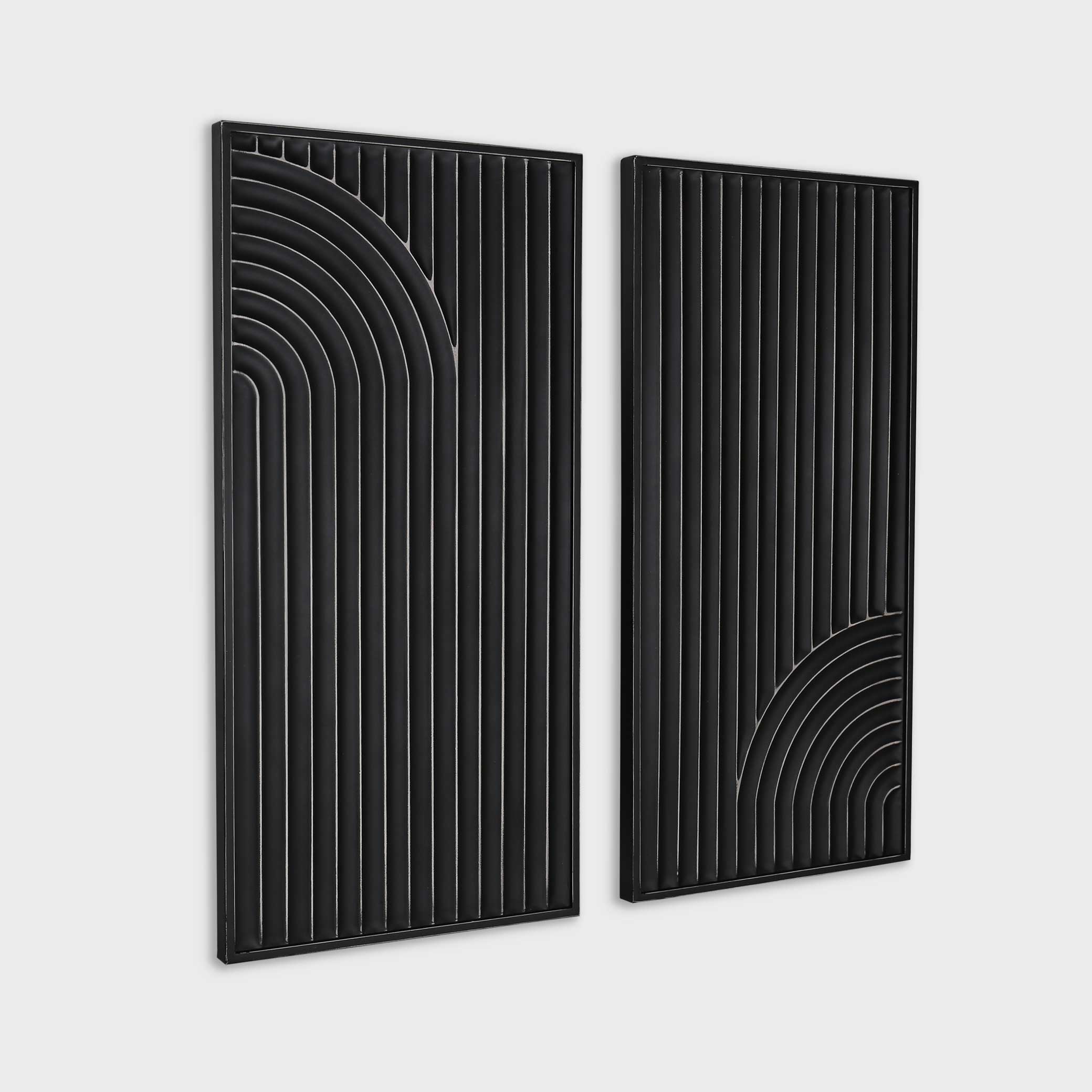 Sybil, Metal Wall Decor Black, S2