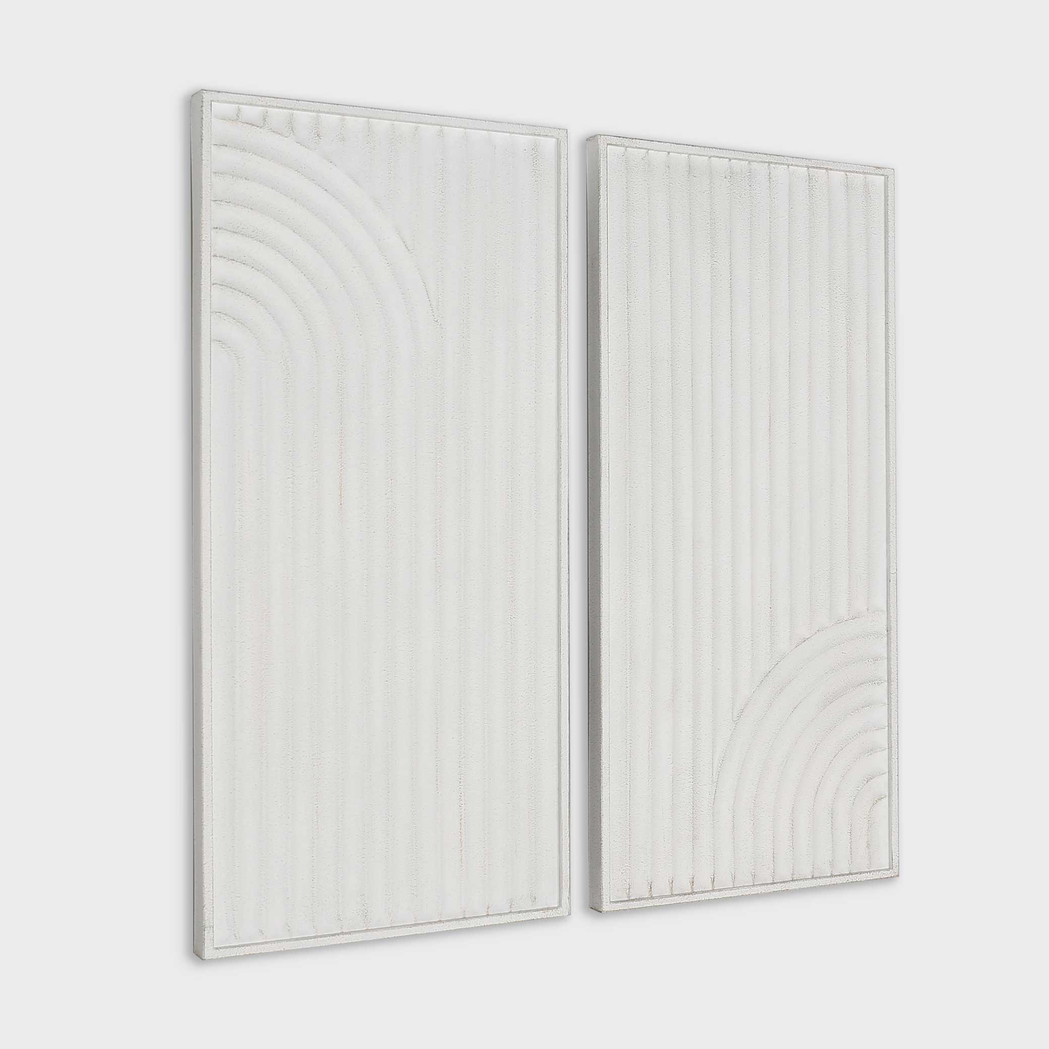 Sybil, Metal Wall Decor White, S2