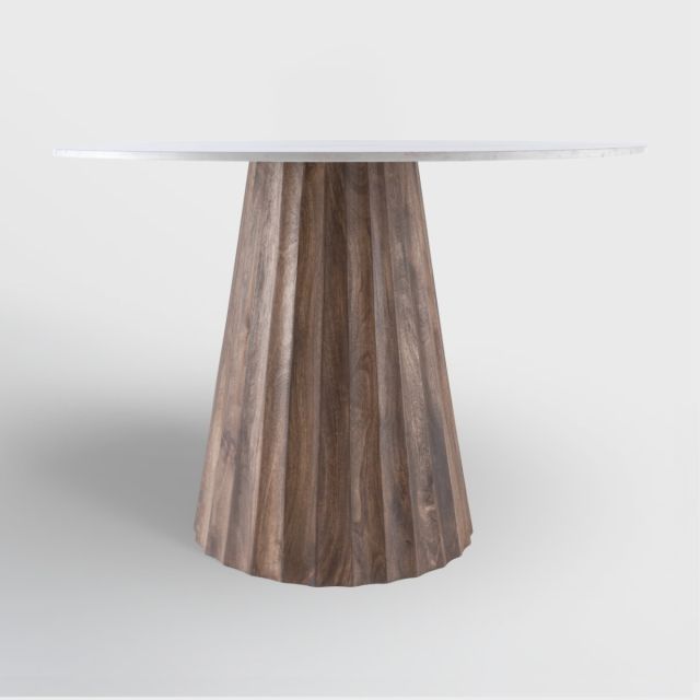 Naveen 42&quot; Dining Table, Medium Walnut