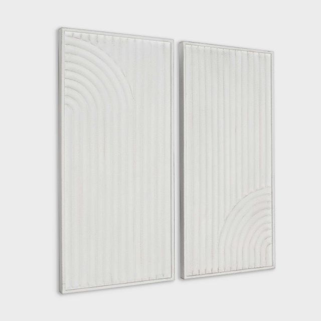 Sybil, Metal Wall Decor White, S2