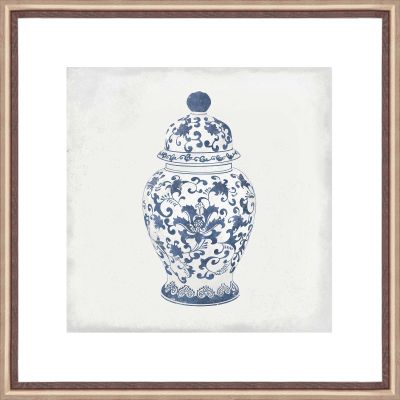 Porcelain Garden I, Hand Painted Canvas