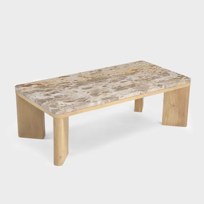 Celeste Coffee Table, with Marble Top